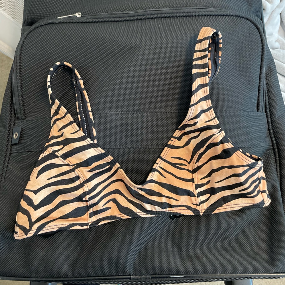PacSun Animal Print Bikini Top